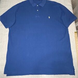 Ralph Lauren Royal Blue Polo with Yellow Pony Logo